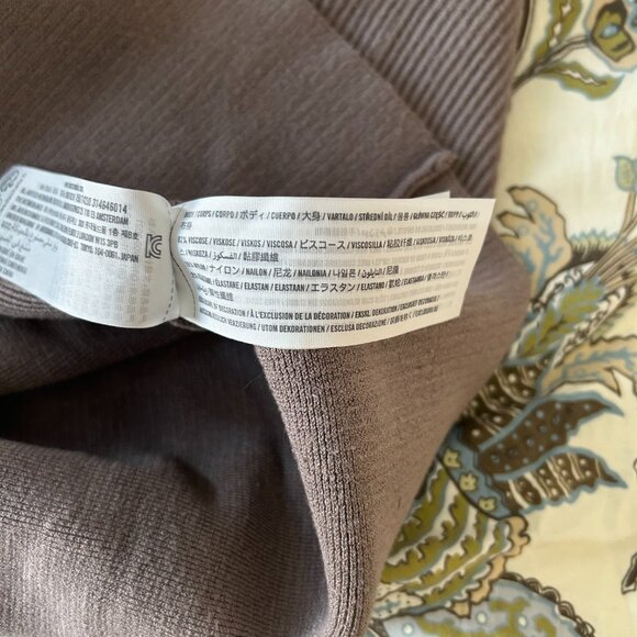 Abercrombie & Fitch Taupe Knit Ribbed Tank Top Women Size Extra Large - Picture 7 of 7